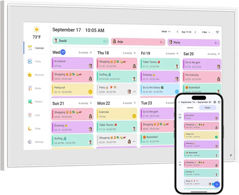 Livingpai Smart Digital Calendar Wall 10.1