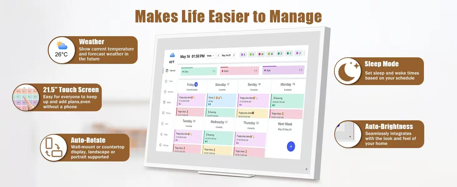 Livingpai Smart Digital Calendars